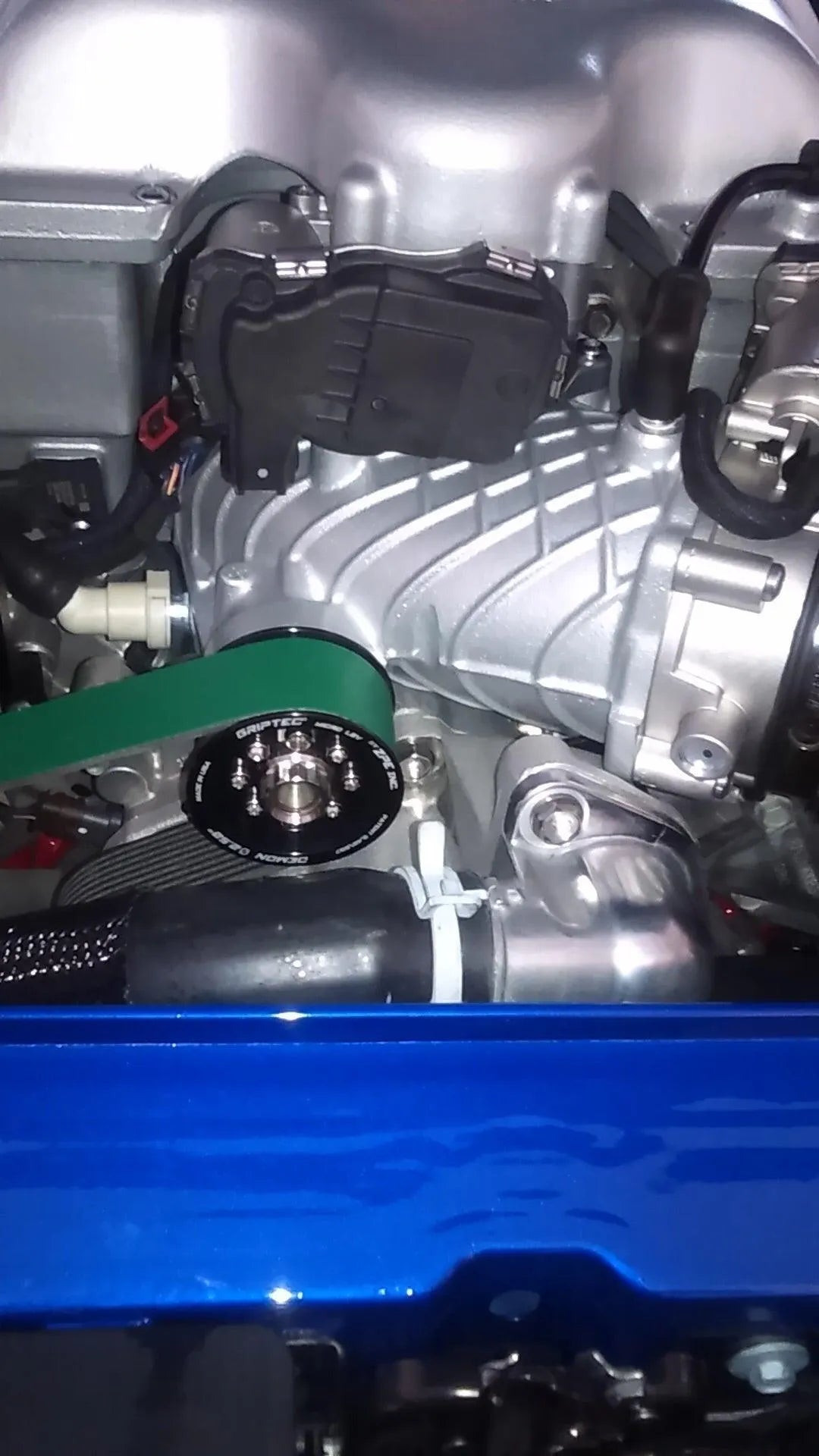 GripTec Hellcat Engine Pulley Only w/ Griptech V2 (Black)